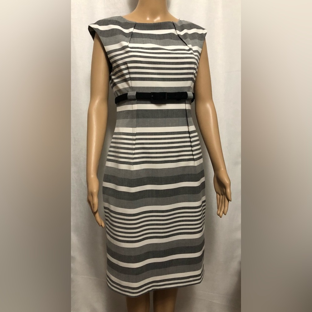 Calvin Klein stripe dress, lined.